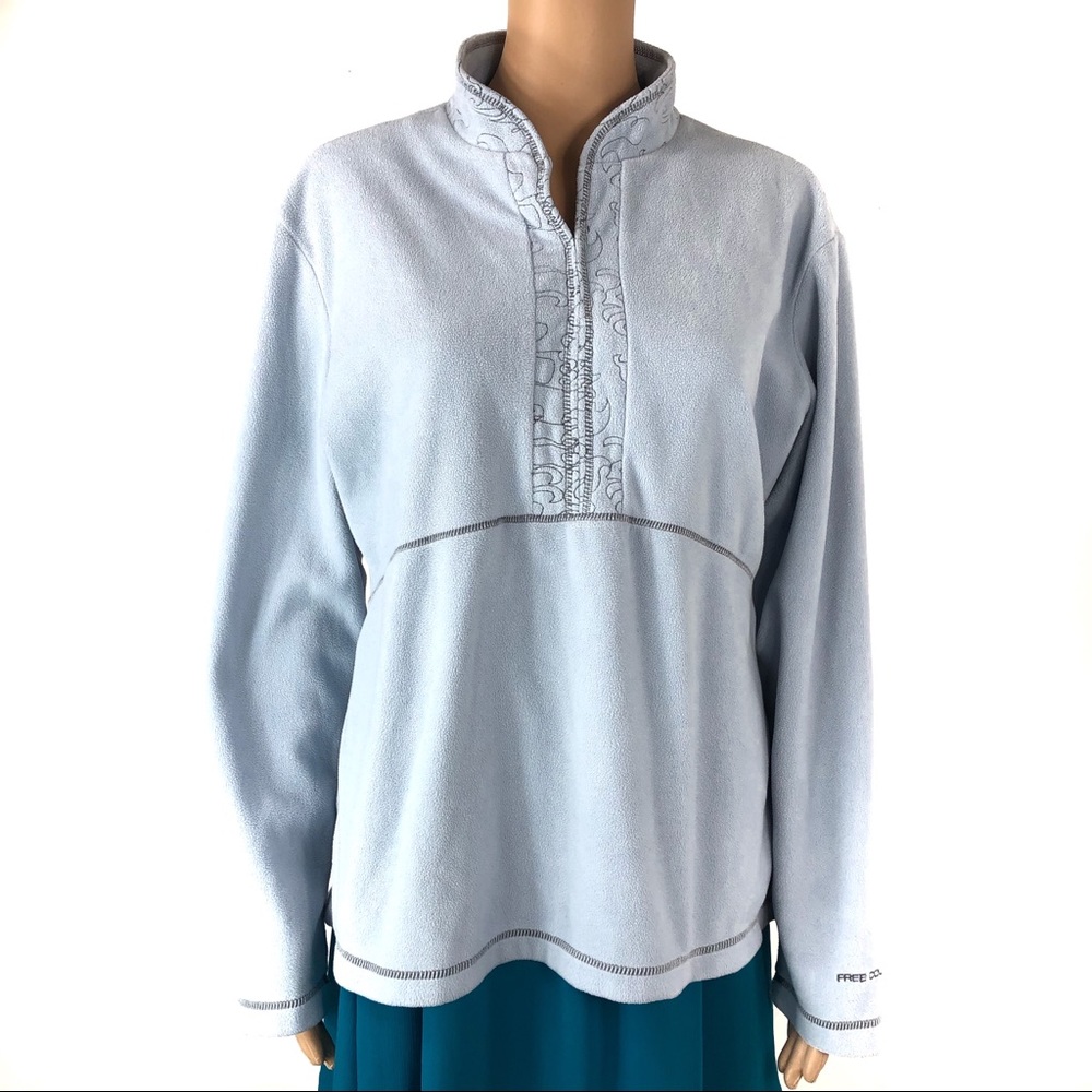 Free Country light blue Large sweater (#40)